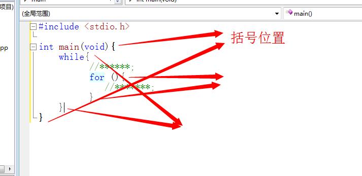 c语言里大括号