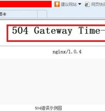 浏览器报错503