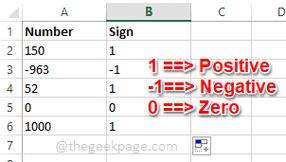如何在Excel中使用SIGN函数判断数值的正负