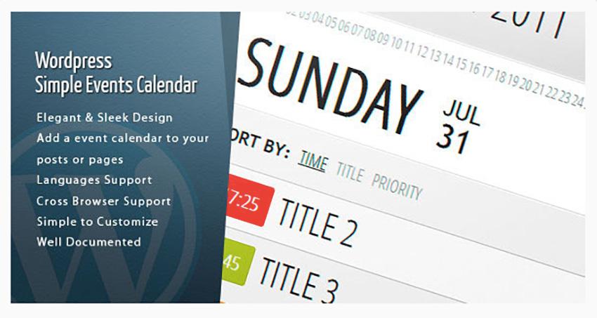使用免费的WordPress日历插件展示活动日历