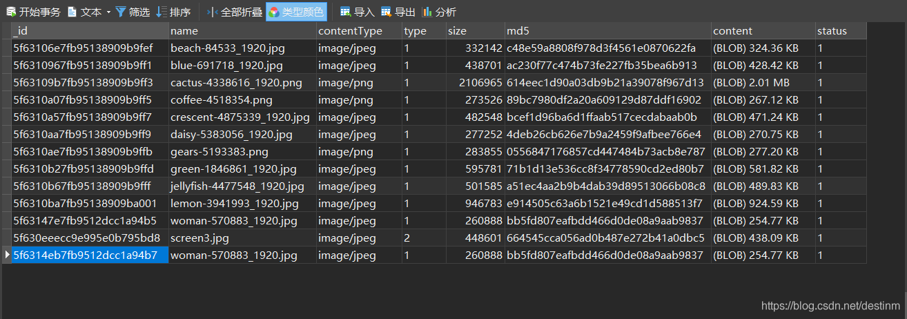 mongodb适合存文件吗