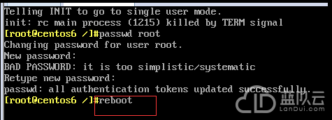 CentOS6的root密码修改