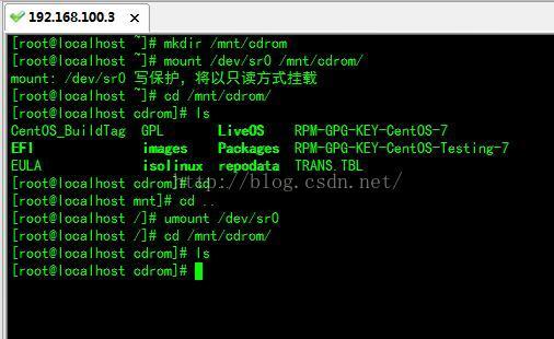 linux里挂载（mount）和取消挂载（umount）命令的使用