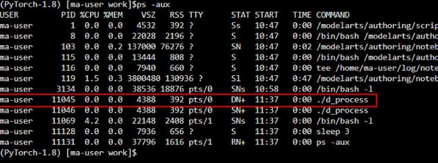 processes_镜像保存时报错“there are processes in 'D' status, please check process status using 'ps aux' and kill all the 'D' status processes”或“Buildimge,False,Error response from daemon，Cannot pause container xxx”如何解决？