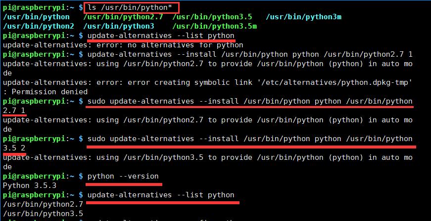 Linux下升级python2.7到python3.5