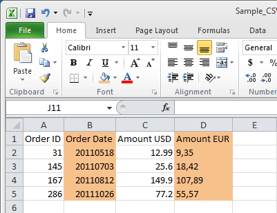 csv数据库管理_CSV Format