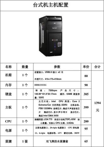 配台电脑服务器主机配置_电脑端