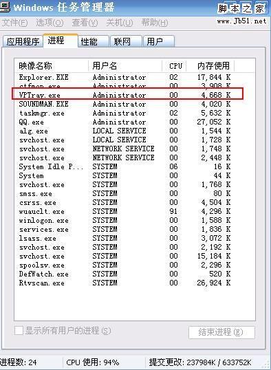 vptray.exe进程是什么？在什么情况下可以关掉不用？