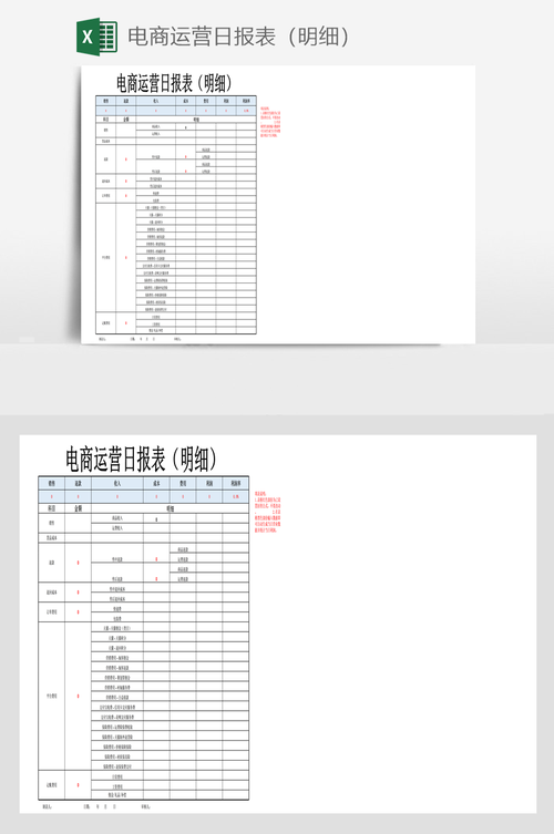 电商数据分析报表_运营报表