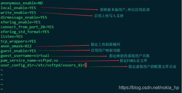 linux 中怎么配置vsftp虚拟用户