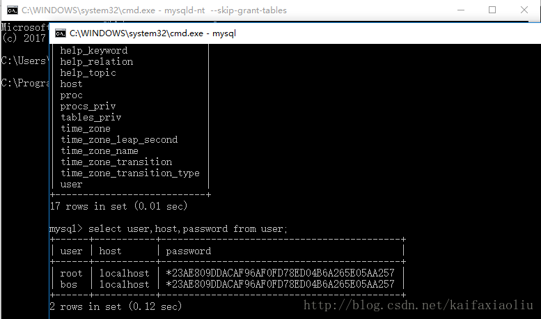 查看mysql数据库服务器密码修改_查看密码修改记录