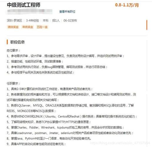 Java测试工程师是做什么的