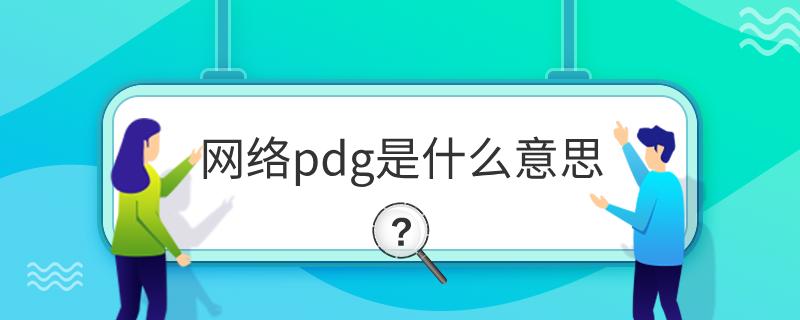 网络pdg是什么意思