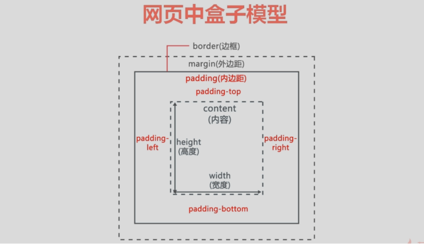 css盒模型的属性包括