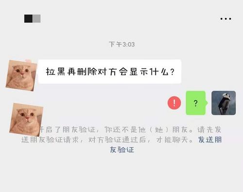 删除加拉黑对方看到的是什么样子