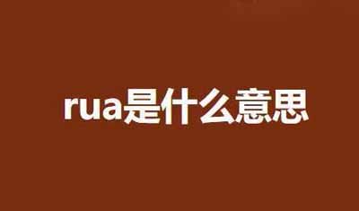 rua是什么意思