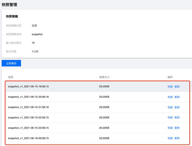 快照管理_快照管理