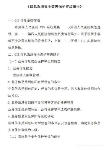 等保一级查看自主定级报告_等保问题