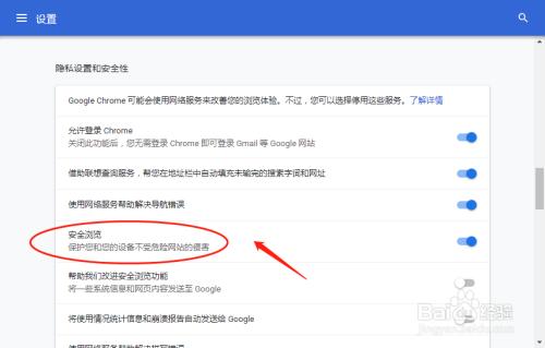 谷歌浏览器怎么开启安全防护功能？