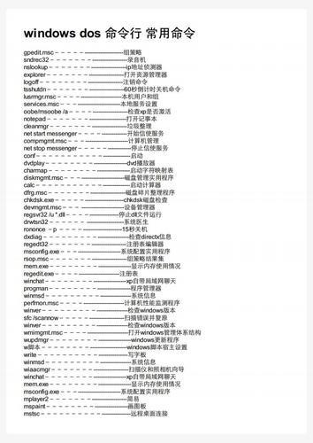 常用批处理命令 _常用命令