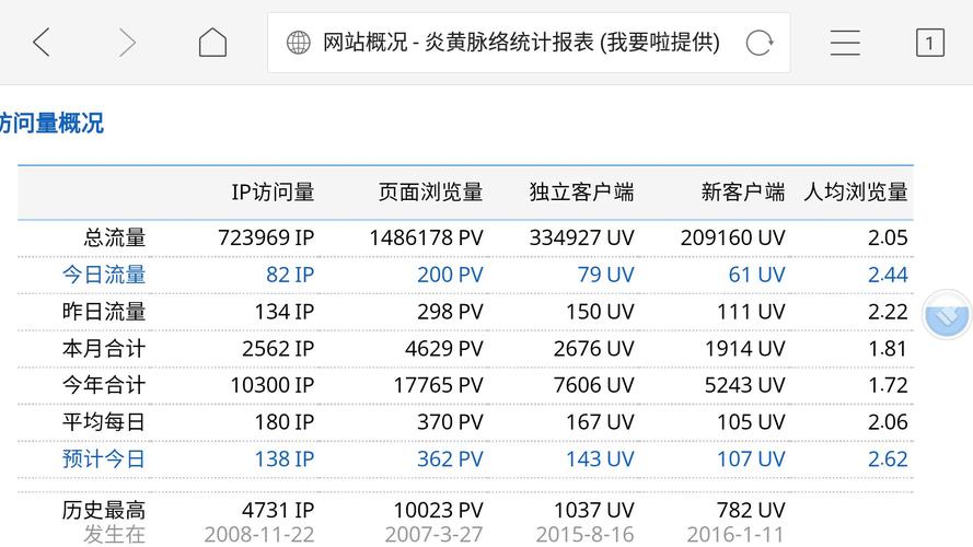 看一个网站的浏览量_页面浏览量（PV）计算模板