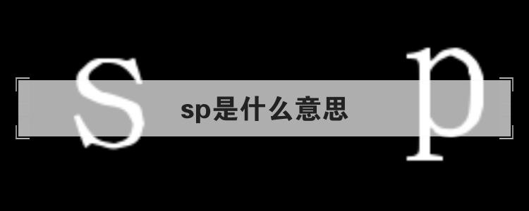 sp版是什么意思