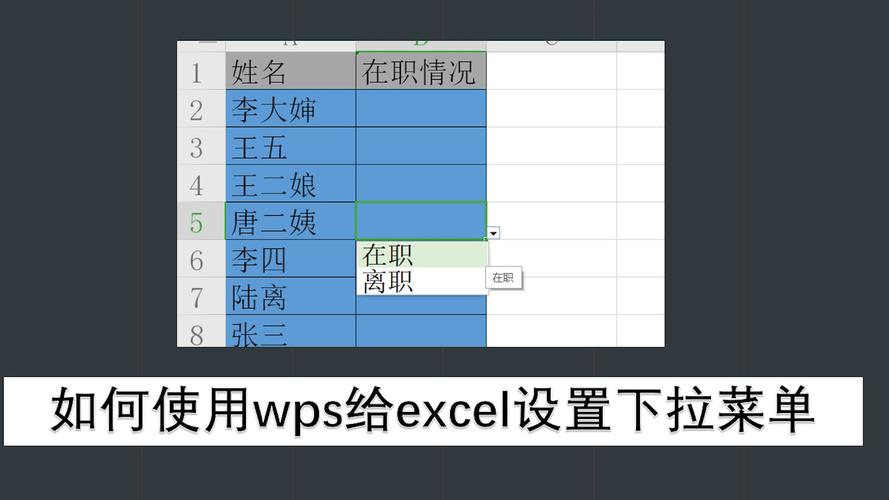 WPS如何制作下拉菜单？