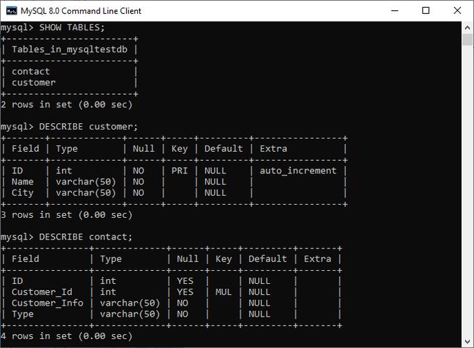 mysql主键外键_DDL