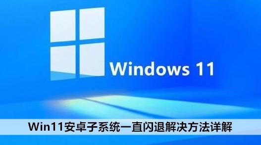 Win11系统运行安卓应用闪退的解决方法