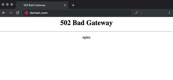 502 Bad Gateway是什么意思？