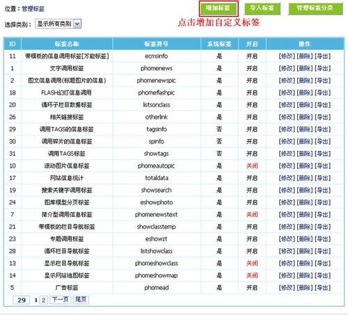 帝国cms简介标签是什么