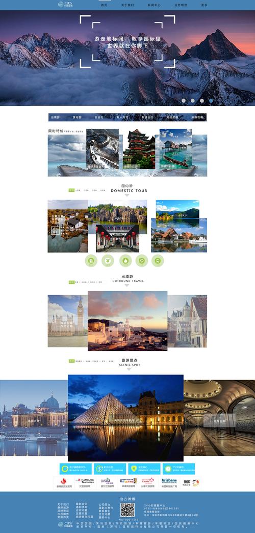 php旅游网站模板_网站模板设置