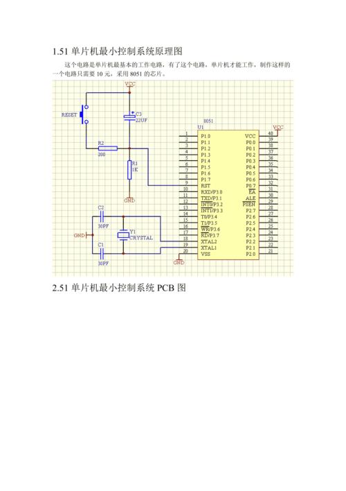 单片机最小系统包含哪几部分