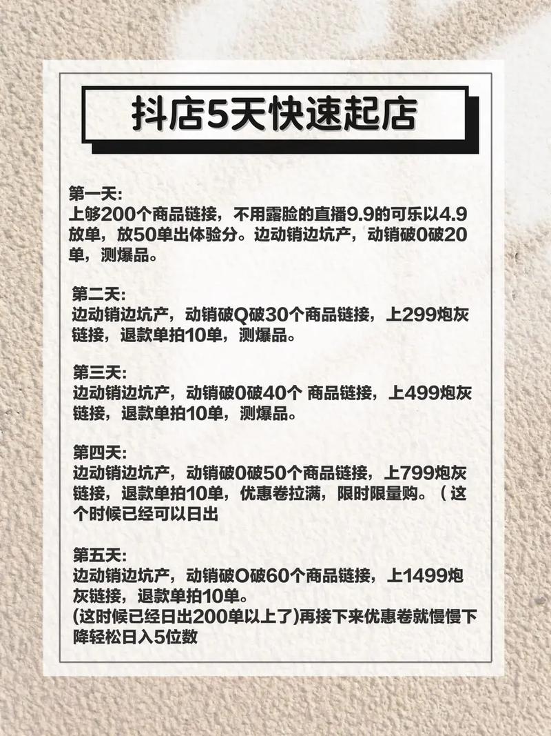 抖音小店需要先刷30单吗