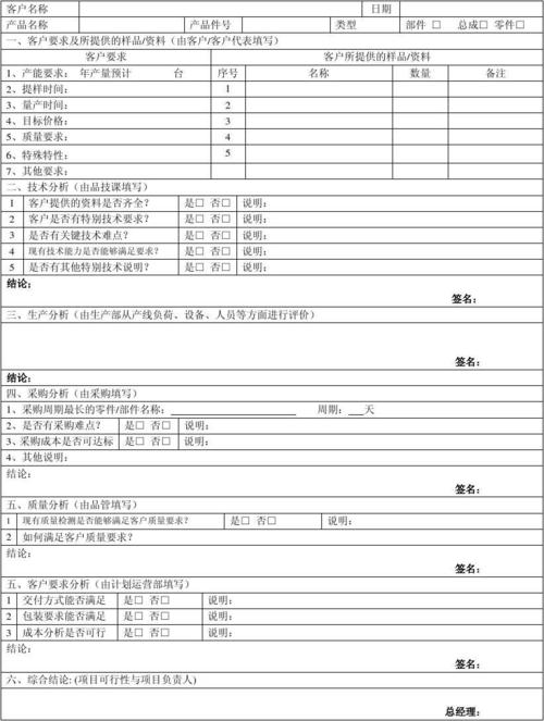 产品评估表_评估