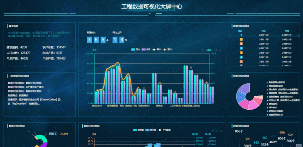 大数据应用公司_大屏数据处理应用模板