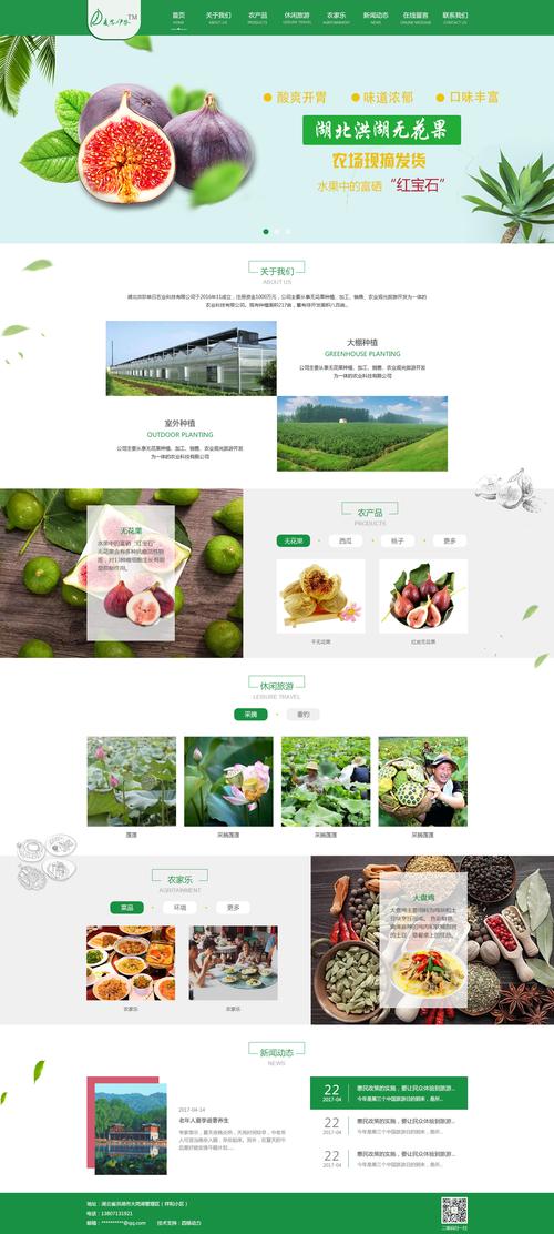 农业企业网站模板_网站模板设置