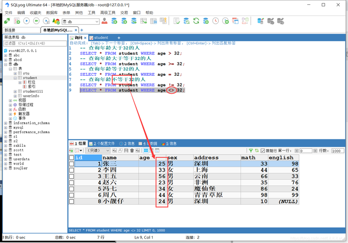 mysql怎么查询两个表数据库表_查询数据库列表