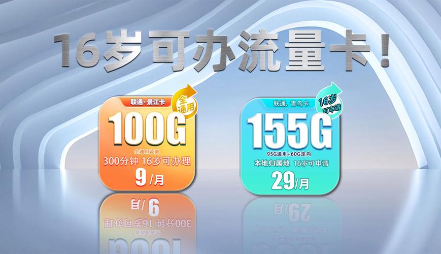 年满16岁可以办的流量卡，联通小通卡9元13G流量 100分钟