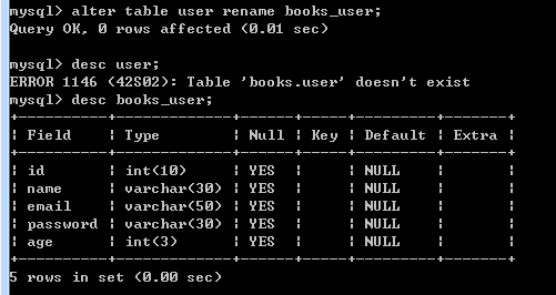 mysql数据库表格改名_修改名称