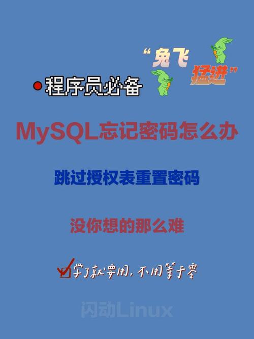 mysql 数据库登陆密码忘记_忘记密码