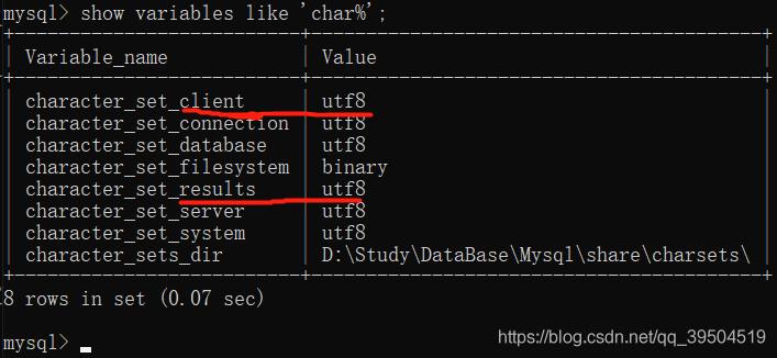 mysql查询数据库编码方式命令行_源库编码方式检查