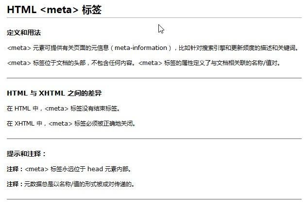 meta标签的作用_Meta