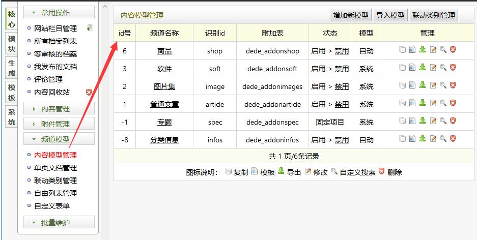 dedecms二次开发时使用{dede:arclist},{dede:list}获取附加表字