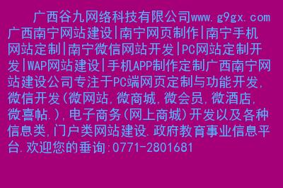 南宁定制网站建设_建设目标