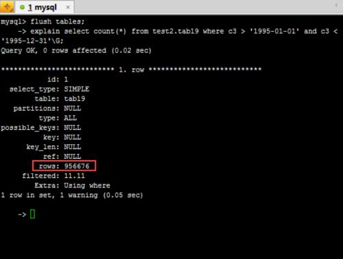 mysql清空列数据库_清空分区