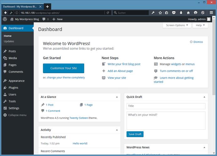 将Transforming a WordPress Server Dashboard into a Widget