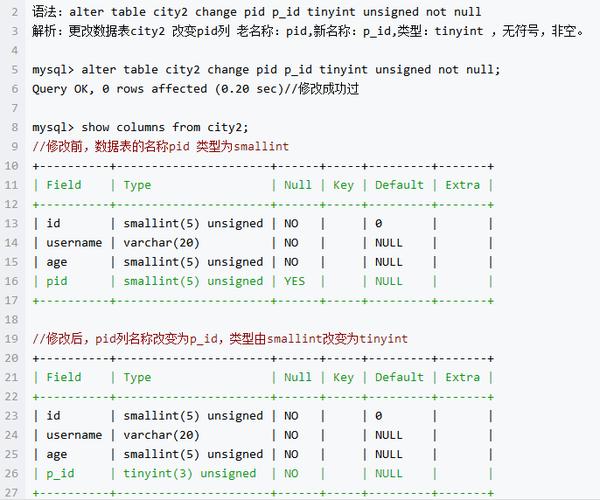 mysql数据库表改名_修改名称