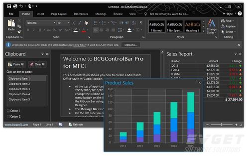 使用BCGControlBar界面库美化MFC界面的详细过程...