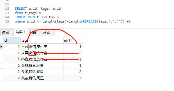 mysql 逗号分隔_分隔转换